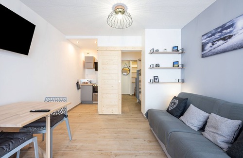 Plan Peisey Appartement | Pierra Menta - Vue montagne, station à pied