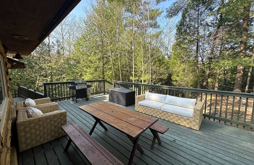 Tustin Cabine | Pine River Lodge - Hiking, Fishing, BBQ, AC, Wifi on over 40 acres