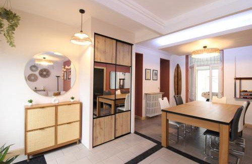 Verdun Appartement | Plain-Pied - 5 couchages - Billard - BabyFoot - Terrasse - Jardin - Véranda - 4 chambres & canapé convertible - Netflix - Amazon Prime - WIFI - Stationnement gratuit devant - Verdun Centre - Géré par Presta-Zen'Services