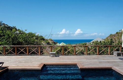 Petit Cul-de-Sac Villa | Vue sur l'océan, piscine, près de l'hôtel Le Toiny, climatisation, wifi gratuit, entretien ménager inclus
