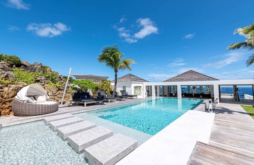 Petit Cul-de-Sac Villa | Villa privée, six chambres �� coucher, deux piscines, jacuzzi, salle de remise en forme, piscine chauffée de 39 pieds de long