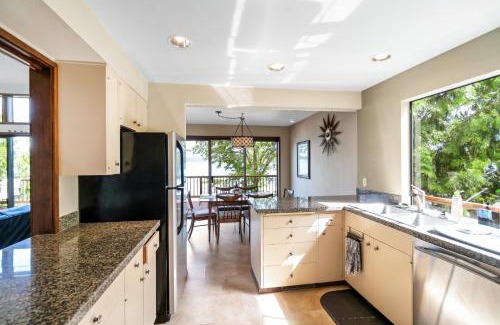 Gig Harbor Maison | PNW MCM 155ft Private Waterfront Gem on Raft Island with Hot Tub