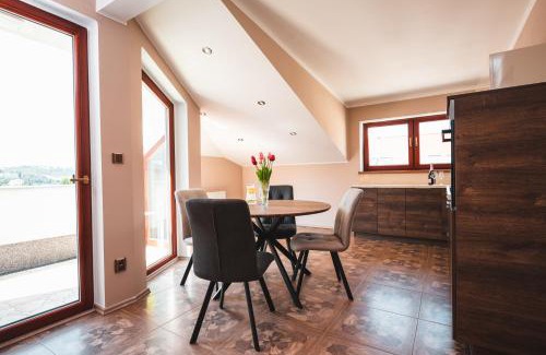 Podoli Appartement | POINT flat, beautiful view from terrace to Prague Castle
