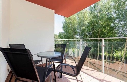 Kolobrzeg Appartement | Appartement Polanki Park 108 avec chambre et balcon