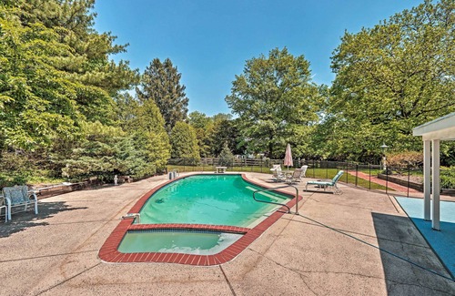 Lansdale Maison | Pool & Courtyard: Timeless Home in Lansdale