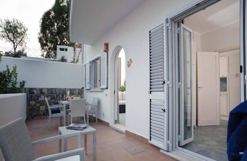 Villammare Appartement | Porpora - Apartment with sea view located inside the Residence le Ruve Bianche with swimming pool and private beach