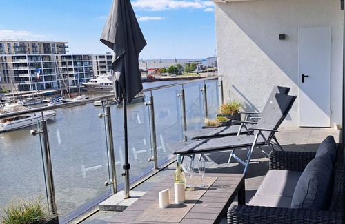Mitte-Sud Appartement | Hafenloft dans un emplacement parfait, de superbes vues et une terrasse de 30 m²