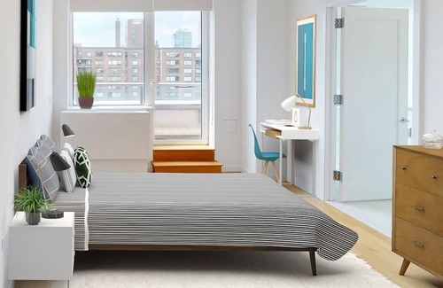 Manhattan Valley Autre | Prime Location and Comfort: Columbus Square 2BR Condo w City Skyline View