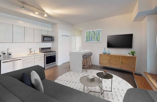 Manhattan Valley Autre | Prime Location and Comfort: Columbus Square 2BR Condo w City Skyline View