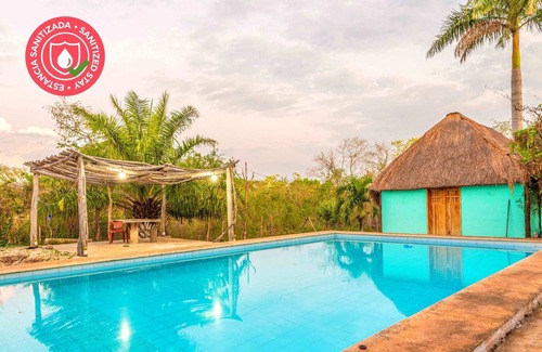 Homun Cabine | Private bath cabin + Cenotes, temazcal & zip line