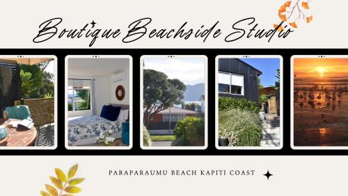 Paraparaumu Beach Appartement | Private Beachside Studio with Courtyard and Sea view