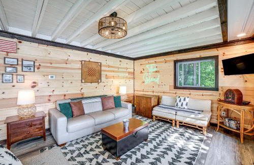 Smyrna Maison | Private Island Home in Belding with Dock and Grill!