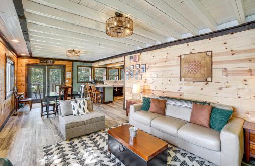 Smyrna Maison | Private Island Home in Belding with Dock and Grill!