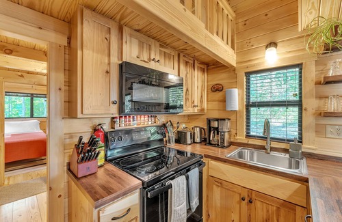 Jay Cabine | Private, Modern Log Cabin @ The Woodshed Lodge; Pet Friendly; Sleep 6