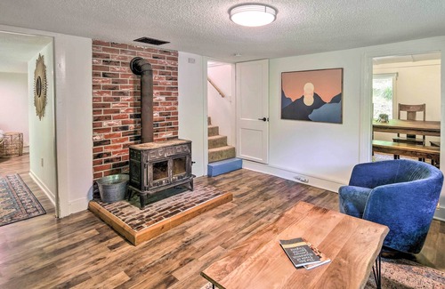 North Fork Cottage | NEW! Private Riverfront Escape w/ Fire Pit & Grill