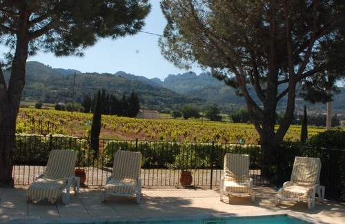 Gigondas Maison | En Provence située au milieu des vignes avec vue imprenable et piscine