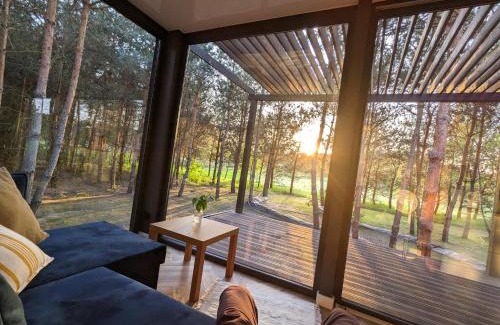 gmina Grabow nad Pilica Appartement | Przeszklony Tiny House w Lesie