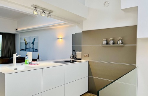 Prora Appartement | "Purbaltic" maisonette apartment with lake view and sauna, completed in 2022