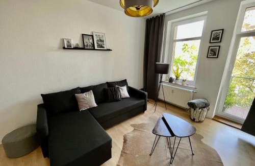 Eutritzsch Appartement | Purer Luxus mit 2 Schlafzimmern, Balkon und Privat-Parkplatz