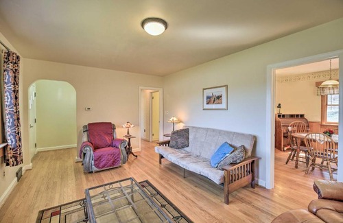 Atkins Maison | Quaint Creekside Home with Spacious Deck and Yard
