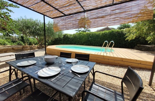 La Caunette Maison | Maison en pierres classée 3* piscine privée et climatisation dans hameau calme