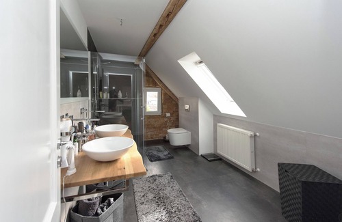 Wustrau Maison | Quiet and stylish vacation idyll: semi-detached house with pool and fireplace, 800 m to the lake