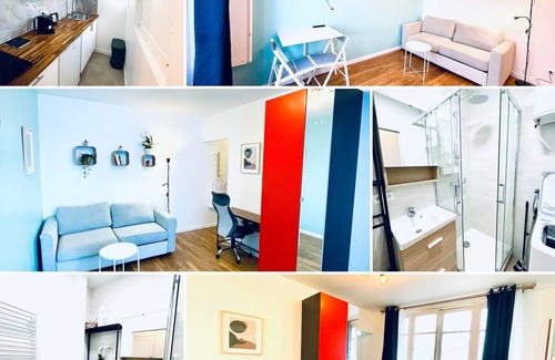 Saint-Ouen Appartement | Studio tout équipé calme et lumineux quartier Pleyel