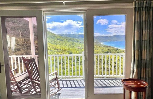 Estate Kingshill Villa | Quiet hillside villa with expansive sea, beach, and mountain views...