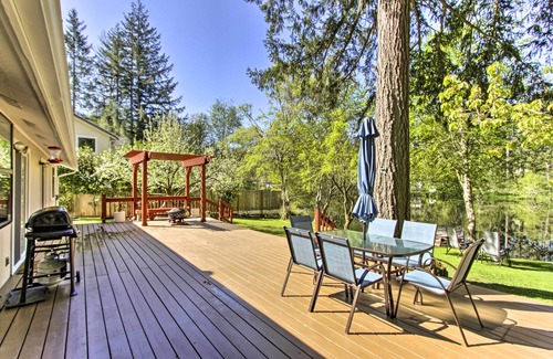 East Olympia Maison | NOUVEAU! Olympia Home au bord du lac avec quai sur ½ acre