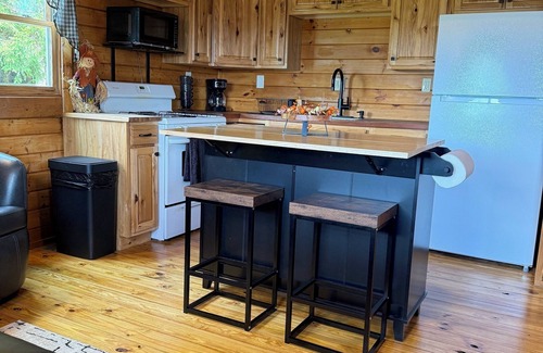 Delevan Cabine | Quiet Secluded Hilltop Log Cabin on a Gravel Road