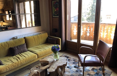 Megeve Appartement | Rare, coeur de Megève, 3 pièces de charme dans chalet traditionnel