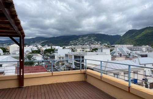 Saint-Denis Appartement | Rare ! Spacieux T3 en roof-top au Barachois - 2 ch climatisées - 6 couchages - Proche aéroport - Parking privé