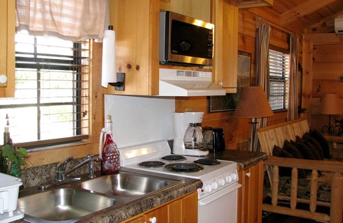 Altamont Cabine | Coquette Riverside 1BR 'REAL LOG' Cabine - BAIGNOIRE CHAUDE, FOYER + (6 couchages)