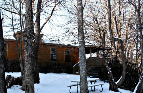 Altamont Cabine | Coquette Riverside 1BR 'REAL LOG' Cabine - BAIGNOIRE CHAUDE, FOYER + (6 couchages)