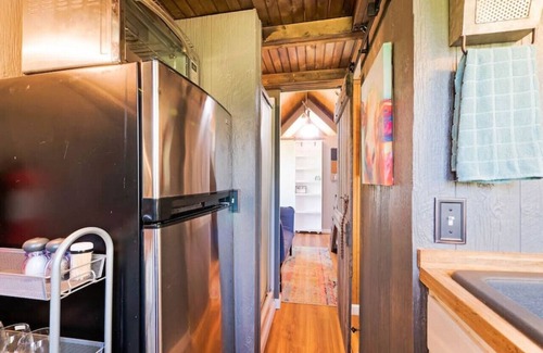 Wildwood Maison | Redbud Tiny Home with a Hot Tub and Mountain Views