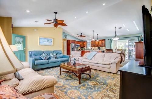 Coury Maison | Reel 'Em In: Your Beautiful KCB Retreat, Private Pool, Dock, Tiki Hut, Cabana Club & Dog-Friendly!