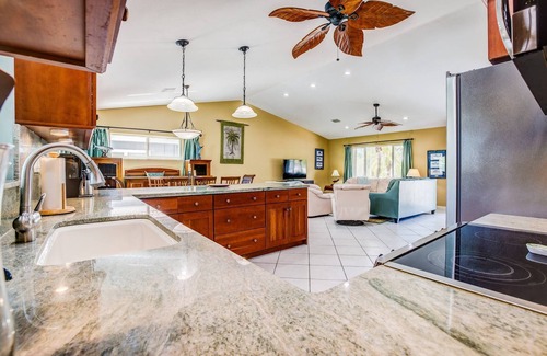 Coury Maison | Reel 'Em In: Your Beautiful KCB Retreat, Private Pool, Dock, Tiki Hut, Cabana Club & Dog-Friendly!