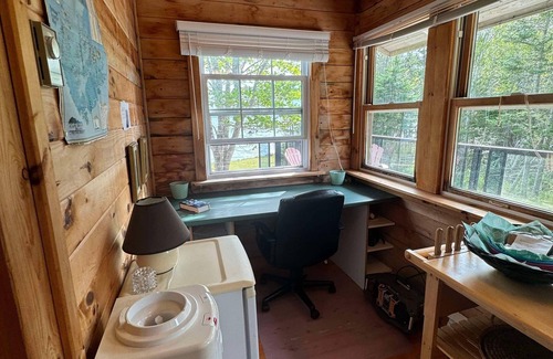 Cape Breton Island Cottage | Relaxing Cedar Log Cottage on Bras d'Or Lake over 300 Ft Private Beach & Kayaks