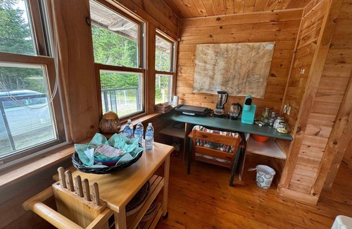 Cape Breton Island Cottage | Relaxing Cedar Log Cottage on Bras d'Or Lake over 300 Ft Private Beach & Kayaks
