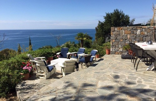 Piani-Ciapin Villa | Villa Ligurienne Tranquille Avec vue sur la mer à 180°, sur la Riviera Italienne