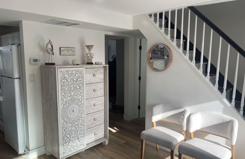 Ship Bottom Maison | RENO’D Beach Heaven West waterfront Lagoon with dock 2 decks Walk to bay beach