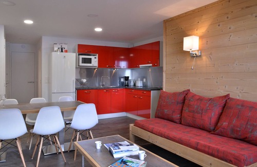 Macot-la-Plagne Appartement | Appartement rénové et chaleureux proche des pistes, 3 pièces + cabine pour 8 pers, animaux admis