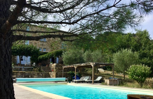 Chassiers Maison | Mas du 16ème rénové, piscine chauffée, plein de charme, sud Ardèche