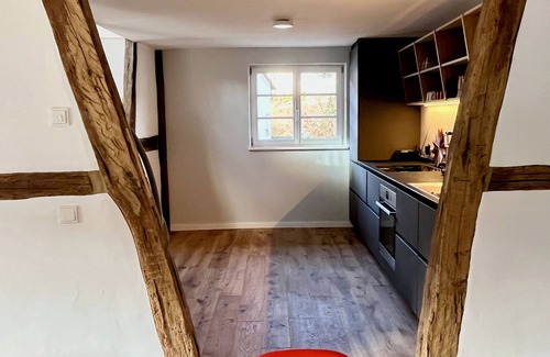 Nothweiler Maison | Renovated half-timbered house, Nothweiler house, old barn, traditional and modern