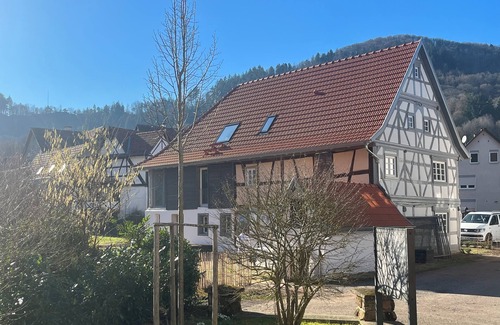 Nothweiler Maison | Renovated half-timbered house, Nothweiler house, old barn, traditional and modern