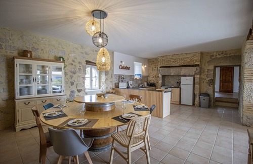 Nerac Maison | Belle maison en pierre avec très beau point de vue et piscine chauffée.