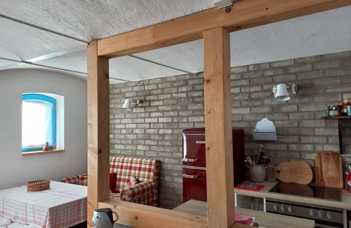 Laasow Appartement | Location-Traditionelle-Salle de bain privée séparée-Vue sur Jardin-Klinkerhau...