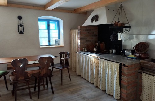 Laasow Appartement | Location-Traditionelle-Salle de bain privée séparée-Terrasse-Bauernhaus Wohnu...