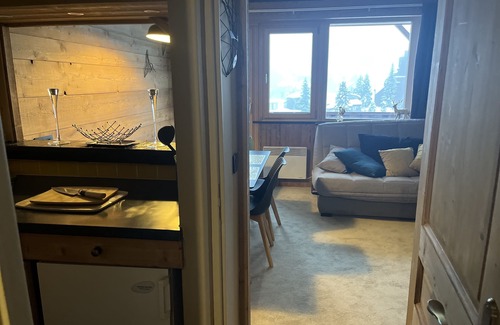Avoriaz Appartement | Centre station, app. 36 m2, 1 chambre, coin montagne, balcon, local à ski, WIFI