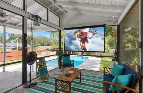 Forest City Maison | Resort-style home with a Heated Pool and a Huge Gated Yard